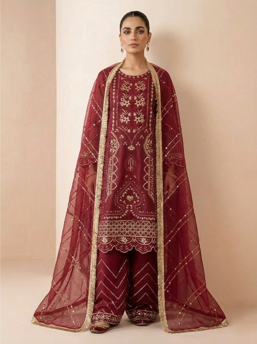 Royal Maroon ( Stitched )