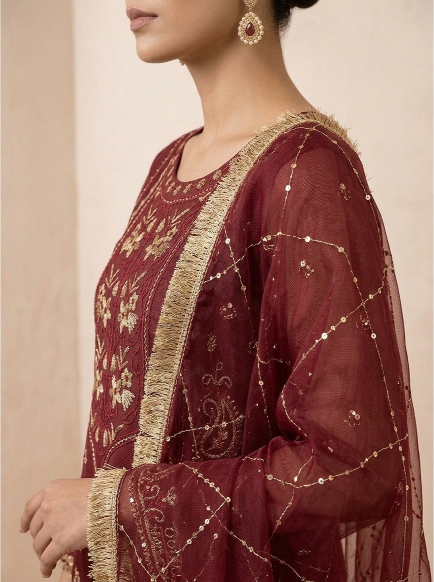 Royal Maroon ( Stitched )